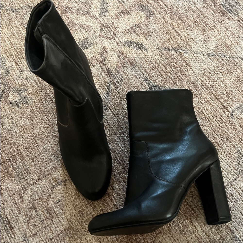 Steve Madden Black Heeled Boots